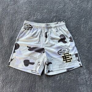Eric Emanuel EE White Camo Shorts